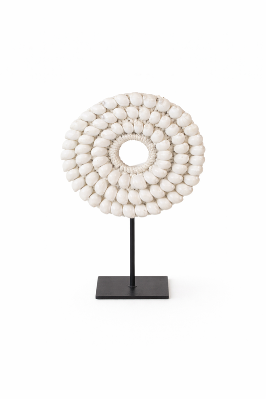 Collier papou Coquillage et Macramé "Gili" - Artisanat balinais