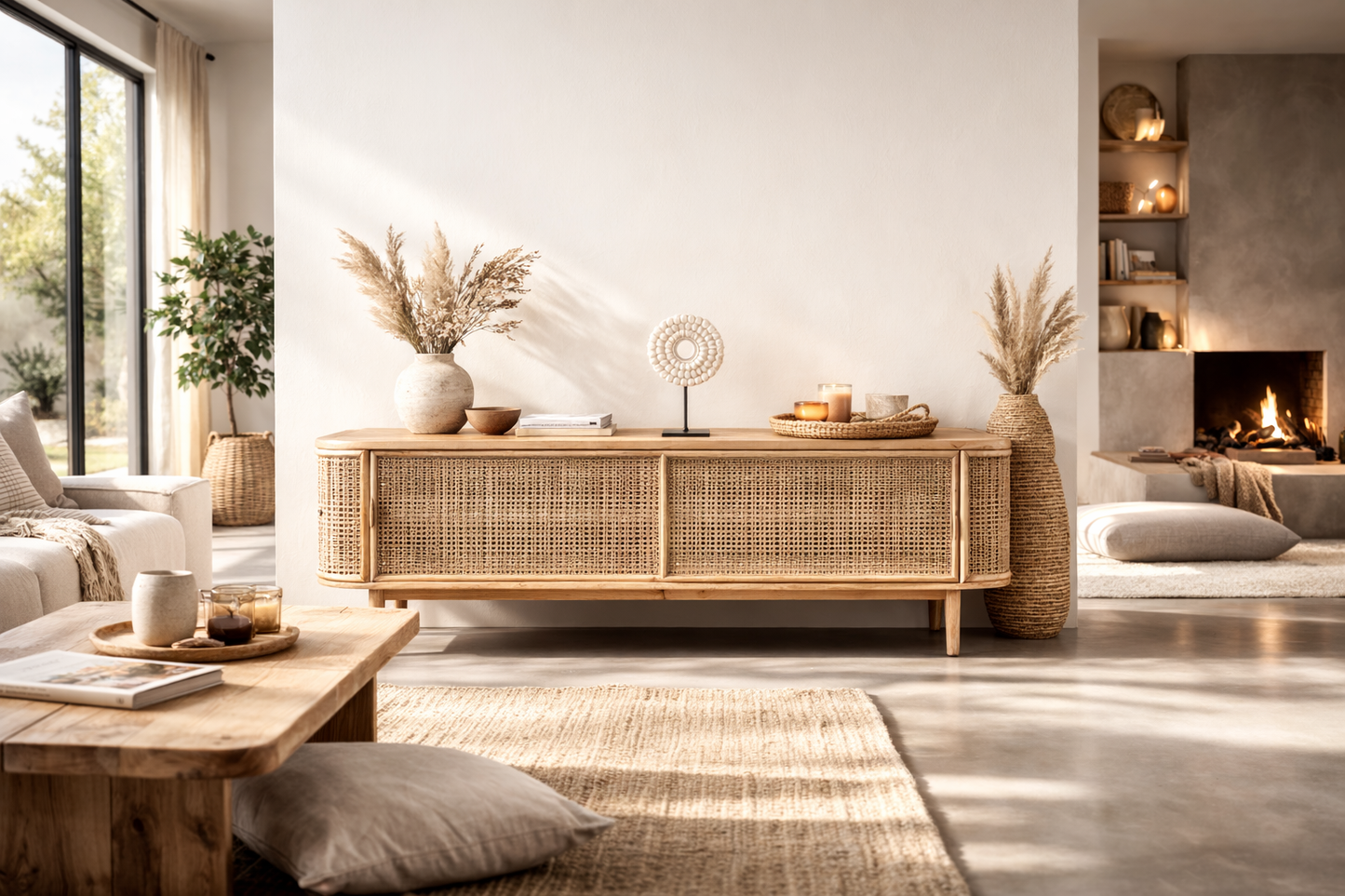 Collier papou Coquillage et Macramé "Gili" - Artisanat balinais