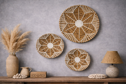 Plateau mural "Fleur d'Ubud" - Artisanat Balinais