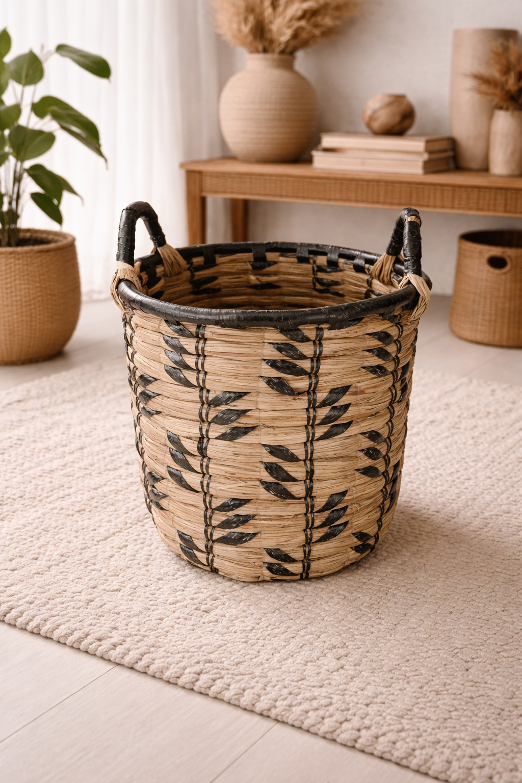 Panier fibres végétales "Uluwatu" - Artisanat Balinais