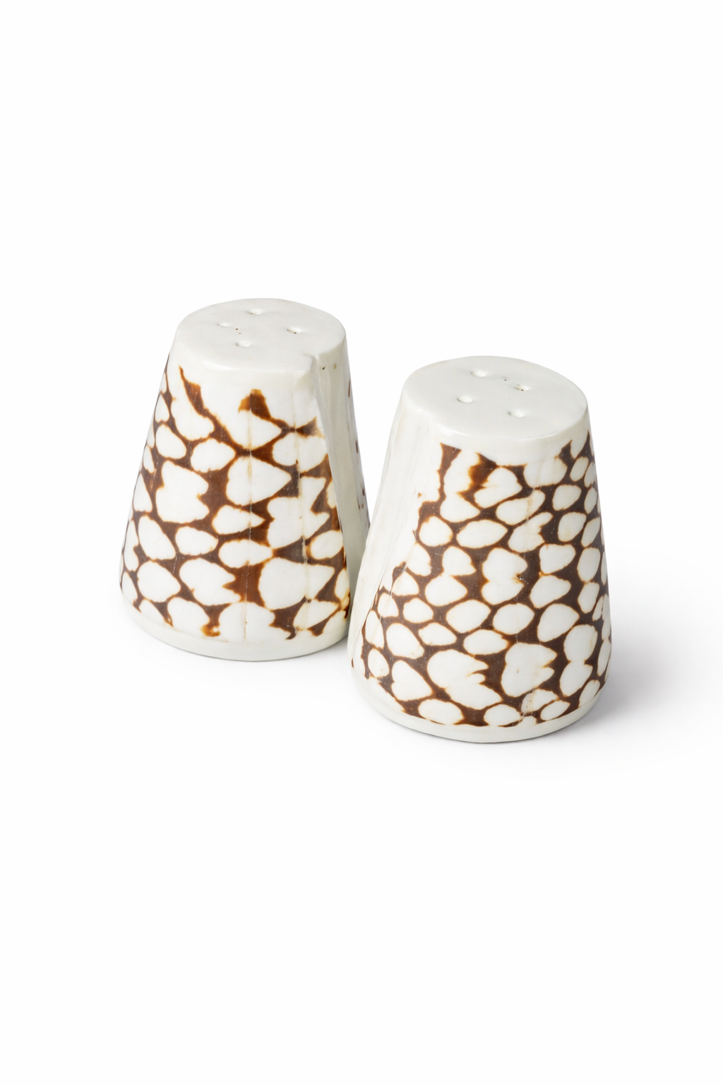 Duo Salière & Poivrière en coquillage “Trésor du Lagon” - Artisanat balinais