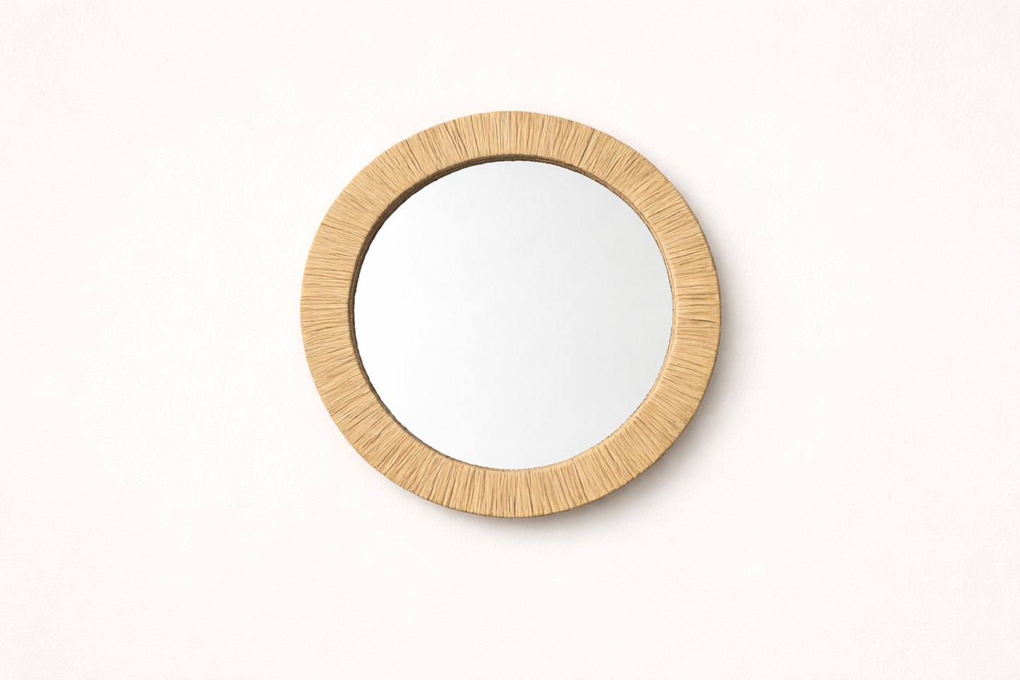 Miroirs raphia "Terre d'ocre" - Artisanat marocain