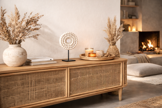 Collier papou Coquillage et Macramé "Gili" - Artisanat balinais