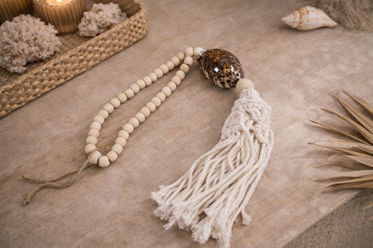 Embrasse Coquillages et Macramé "Nusa" - Artisanat Balinais