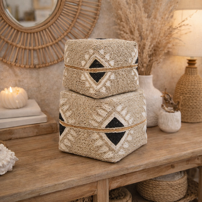 Boîte à offrande "Perles de Lune" - Artisanat Balinais