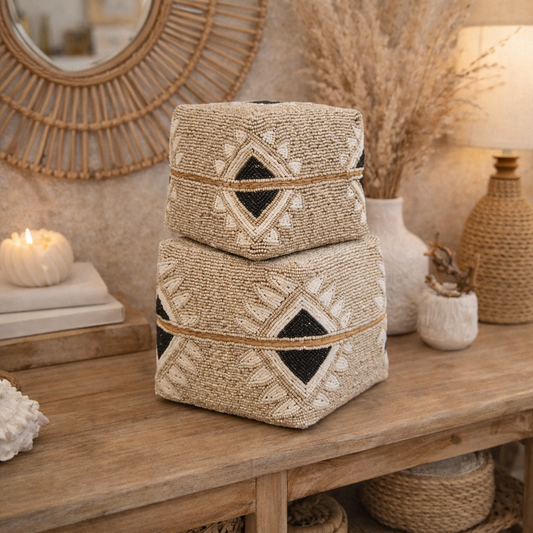 Boîte à offrande "Perles de Lune" - Artisanat Balinais