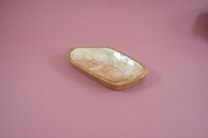 Vide poche / Porte savon "Reflet de nacre" -Artisanat Balinais