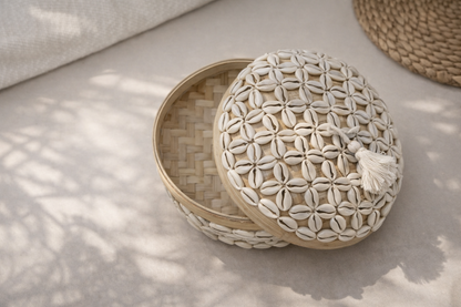 Boîte à offrande "Fleur d'océan" - Artisanat Balinais