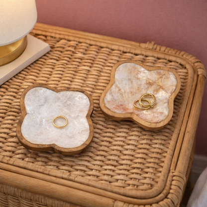 Vide poche / Porte savon "Reflet de nacre" -Artisanat Balinais