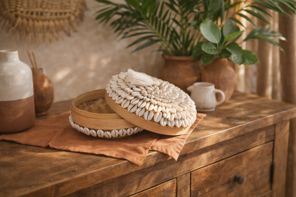 Boîte à offrande "Fleur d'océan" - Artisanat Balinais